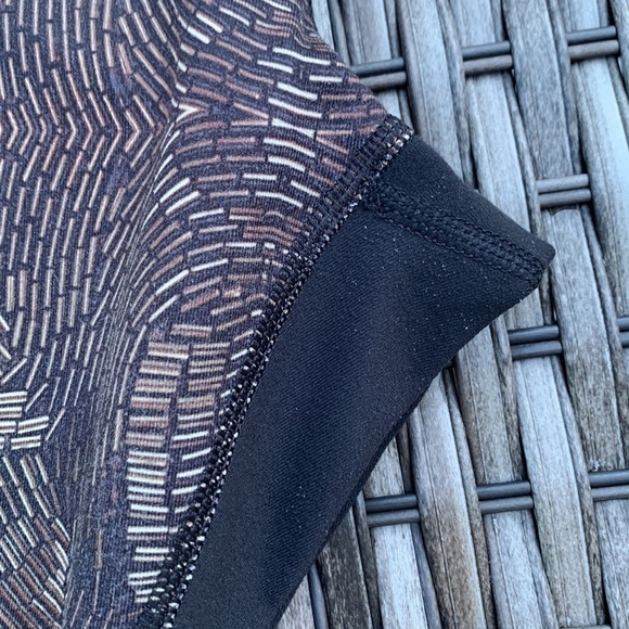 LULULEMON Wunder Under Pant *Full-On Luon - Golden Godess Cashew Multi / Black - Picture 7 of 14